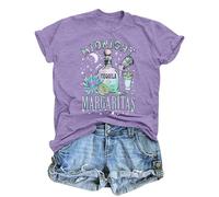 FASHGL Midnight Margaritas Shirt Women Practical Magic Shirt Witchy Tees, Purple, M