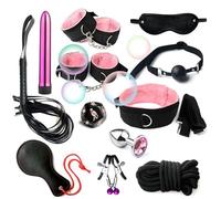 Fashion 12 Piece Nylon Pilates Training Set, Fun Wrist And Hip Exercise Equipment Cosplay Accessories [Pink], Couple Gift