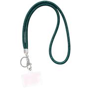 Fashion 31.5" Sparkle Crystal Neck Lanyard,Exclusive Bling ID Badge Holder,Rhinestone Work Name Card Holder,Bonus (1PC) (Green)