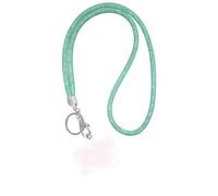 Fashion 31.5" Sparkle Crystal Neck Lanyard,Exclusive Bling ID Badge Holder,Rhinestone Work Name Card Holder,Bonus (1PC) (Lime Green)
