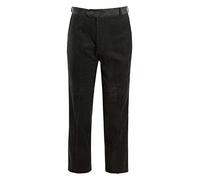 FASHION 7STAR Adults 2 Side Pockets Stretch Corduroy Classic Fit Flat Front Adults Office Belt Trouser Olive