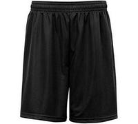 FASHION 7STAR Boys Mesh Tie Waist Gym Wear Shorts Kids Sports Wear Football Games School PE Shorts Black