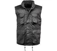 FASHION 7STAR Mens Showerproof Cargo Multi Pockets Quilted Lined Padded Gilet Cord Jacket Adults Corduroy Shoulders Adjustable Waist Zipper Outdoor Waistcoat Vest