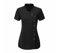 FASHION 7STAR Womens Cross Body Beauty Tunic Top Hairdressing Spa Massage Therapist Health Work Nail Salon Uniform