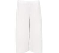FASHION 7STAR Womens Plus Size Cropped Plain Elasticated Waist Stretch Ladies Mini Culottes Shorts 3/4 Length Wide Leg Culottes Palazzo