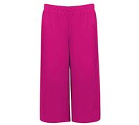 FASHION 7STAR Womens Plus Size Cropped Plain Elasticated Waist Stretch Ladies Mini Culottes Shorts 3/4 Length Wide Leg Culottes Palazzo