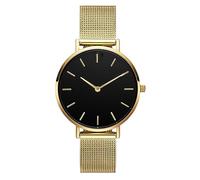 Fashion 8mm Ultra Thin Ladies Watch Waterproof, Minimalist Double Hand Scale Analog Quartz Watch Ladies Stainless Steel Mesh Band Business Watch Ladies Valentine's Day Gifts