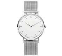 Fashion 8mm Ultra Thin Ladies Watch Waterproof, Minimalist Double Hand Scale Analog Quartz Watch Ladies Stainless Steel Mesh Band Business Watch Ladies Valentine's Day Gifts