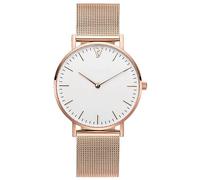 Fashion 8mm Ultra Thin Ladies Watch Waterproof, Minimalist Double Hand Scale Analog Quartz Watch Ladies Stainless Steel Mesh Band Business Watch Ladies Valentine's Day Gifts
