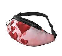 Fashion Abstract Heart Bum Bag | Fanny Pack & Chest Pack | Adjustable Waist Bag for Women & Men | Secure Zip | Lightweight & Compact | Perfect for Travel,Sports,Hiking,Outdoor