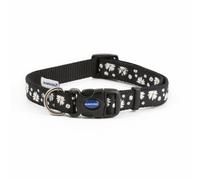Fashion Adjustable Nylon Collar Black Daisy 30-50cm