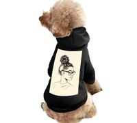 Fashion African Woman Printed Dog Hoodie Breathable Soft Cat Sweatshirt for Small Medium Large XS