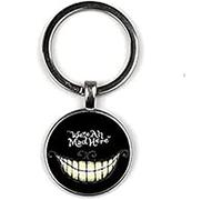 Fashion Alice Adventures in Wonderland keychain Cheshire Cat Glass Cabochon keychain We're All Mad Here gift