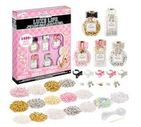 Fashion Angels Basic Fun Luxe Life Pretty Pearl Kit - 1400+ Pearl Beads in 5 Colours with Charms, Rings & Ring Resizer - Elegant Jewellery Making Set for Girls Ages 8+