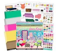 Fashion Angels Interior Design Sticker Stylist - 20 Style Boards with 14 Sticker Sheets - Interior Design Set for Kids - Room Design Kit for Girls - 550+ Aesthetic Room Decor Stickers - Ages 6 and Up