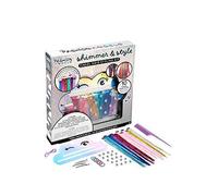 Fashion Angels Shimmer & Style Tinsel Hair Styling Kit - Hair Extension Clips, Hair Gems, Glitter Elastics & Accessories - Creative Styling Set for Tween & Teen Girls