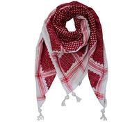 Fashion Arab Shemagh Keffiyeh Scarf with Headband Army Military Desert Tactical - red - 120 cm