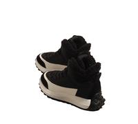 Fashion Autumn and Winter Children Boots Boys and Girls Ankle Boots Thick Soles Non Side Zippers Solid Color British Style Shoe Measure for Kids UK (Black, 12.5 Little Child)