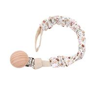Fashion Baby Chain Cotton Clip Handmade Printing Cotton Teether Clip Baby Holder Chain Anti-Lost Teethers Girl