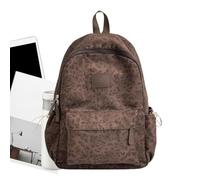 Fashion Backpack | Leopard Print Large Capacity Bookbag | School Backpack For Women And Men Ideal For Daily Commute Office Work Weekend Trips And Travel