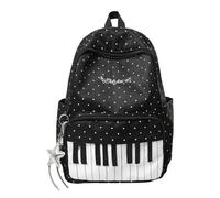 Fashion Backpacks Large Capacity Piano Print School Bookbag
