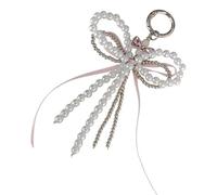 Fashion Bag Charm with Imitation Pearls Bowknot Soft Touch Fashion Accessory Adds a Noble Look for Any Occasion Fashion Ornament
