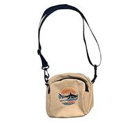 Fashion Bag Crossbody Casual Printing Ladies Shoulder Bag Canvas Women Bag Womens Wallet Zipper around (Khaki, One Size)