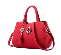 Fashion Bag Shoulder Bag Handbag Fashion Sports Women's Bag Crossbody Shoulder Handbag Fashion Men's Cell Phone Wallet (Red, One Size)