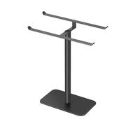 Fashion Black Metal Stand for Necklace Display Double Layer Jewelry Holder Stainless Steel Holder for Necklace Designers Accessory