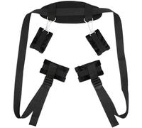 Fashion Black Soft And Comfortable Yoga Pilates Waist Belt, Adjustable Buckle For Home Nylon Wrist And Ankle Suspension Straps, Couple Gift