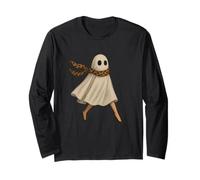 Fashion Boo Ghost Runway Strut Funny High Heels Scarf Sassy Long Sleeve T-Shirt