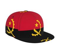 Fashion Breathable Angola Flag Print Baseball Cap for Men and Women â€“ Adjustable, Perfect for Travel, Outdoor, Sports Black, Black, One size