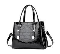 Fashion Bright Handbag Women Stone Pattern Shoulder Messenger Crossbody Bag