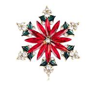 Fashion Brooch For Holidays Elegant Holiday Fastener Unique Festive Jewelry Perfect Choice For Winter Celebrations And Festive Outfits (F, 5. 2X4. 5cm)
