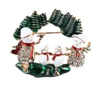Fashion Brooch For Holidays Elegant Holiday Fastener Unique Festive Jewelry Perfect Choice For Winter Celebrations And Festive Outfits (B, 4. 2X3. 5cm)
