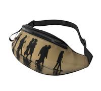 Fashion Bum Bag Many Zombie, Fanny Pack for Women & Men, Casual Lightweight Adjustable Zippered Pockets Waist Bag for Travel, Sports, Hiking