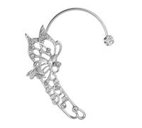 Fashion Butterfly-Shaped Ear Clips Exquisite-Design Rhinestone- Cuffs Climbers Earrings For Woman Girl Gift Butterfly- Cuff Earrings Kids For Girls Non Piercing Clips