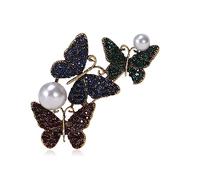 Fashion Butterfly Trend Simple Temperament Inlaid Pearl Brooches Pin Brooch Brooches Gifts For Women Men Brooch Pins