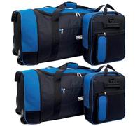 Fashion By Purdashian Travel Bag | Easy to Store Folding Large Suitcase | 1.2 Kilo Lightweight Suitcase Wheeled Holdall | Large 32" Duffle Bag with Wheels