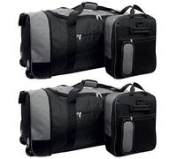 Fashion By Purdashian Travel Bag | Easy to Store Folding Large Suitcase | 1.2 Kilo Lightweight Suitcase Wheeled Holdall | Large 32" Duffle Bag with Wheels