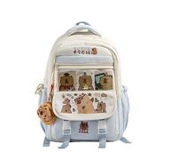 Fashion Capybara Backpack with Spacious Interior Nylon School Bag Casual Daypack for Adventures and Short Trips
