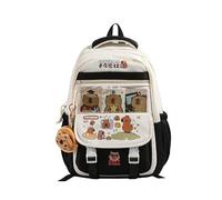 Fashion Capybara Backpack With Spacious Interior Nylon School Bag Casual Daypack For Adventures And Short Trips Capybara Backpack
