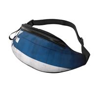 Fashion Casual Greek Flag Bum Bag – Adjustable Fanny Pack, Hip Pack, Waist Bag for Women & Men – Durability, Lightweight, Secure Zip Waistpacks for Hiking, Travel & Outdoor
