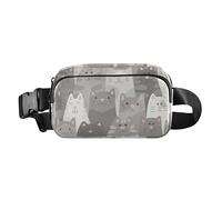 Fashion Cat Doodling Waist Bag for Men Women Small Travel Bag with Adjustable Shoulder Strap for Shopping Sports Work Multicolor 1 Size Waist Bag, multi-coloured, 1 size, Waist Bag