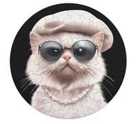Fashion Cat Funny Wooden Picture Puzzle for Adults Challenge Intellectual Game Animal Shaped Pieces Jigsaw