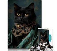 Fashion Cat Jigsaw Puzzles for Adults 1000 Piece Puzzle,Challenging Game And Family Play for Is Ideal As A Gift for The Whole Family (38x26cm)