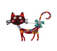 Fashion Cat Lapel Brooch Pin for Women Cubic Zirconia Rhinestone Enamel Pet Animal Pin Clip Hat Scarves Sweater Dress Suit Jacket Brooches Pins Cute Jewelry Gifts Christmas, S, Metal Enamel Rhinestone