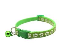 Fashion Cats Accessory Collar With Bells Bright Color Paws Print Cats Neck Collar For Outdoor Walking Training Use Accessories