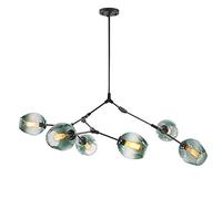 Fashion Chandelier Chandeliers,Modern Industry Sputnik Chandelier,Modern 3S Gold Ceilingd Century Adjustable Hanging Fixture for Kitchen Living Room Bedroom/Amber./8S Light Fixture(Blue,6S)