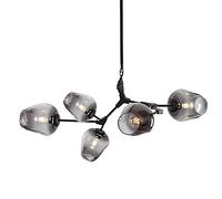 Fashion Chandelier Chandeliers,Modern Industry Sputnik Chandelier,Modern 3S Gold Ceilingd Century Adjustable Hanging Fixture for Kitchen Living Room Bedroom/Amber./8S light fixture(Gradient Smoke Gray